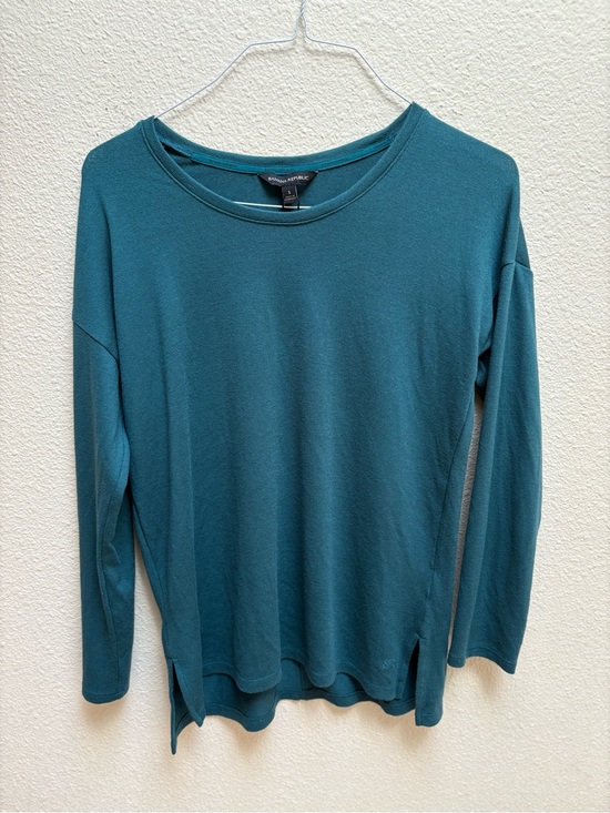 Banana Republic Tops - Banana Republic Deep Teal Long Sleeve Pullover